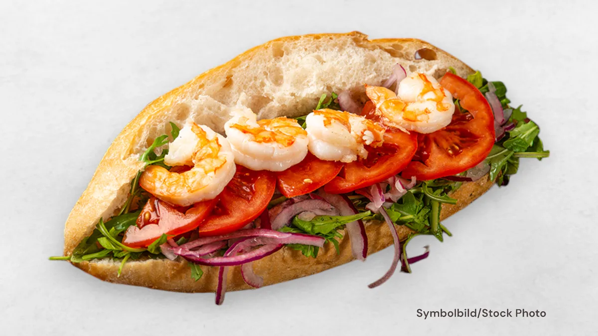 Garnelen Sandwich 30 cm.