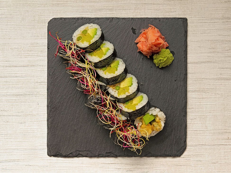 Veggie Futomaki špargľa v tempure