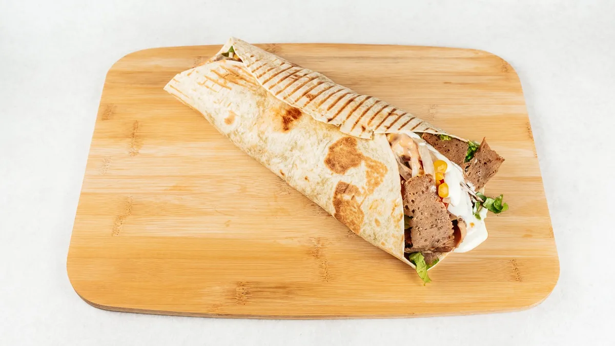 Classic kebab tortilla