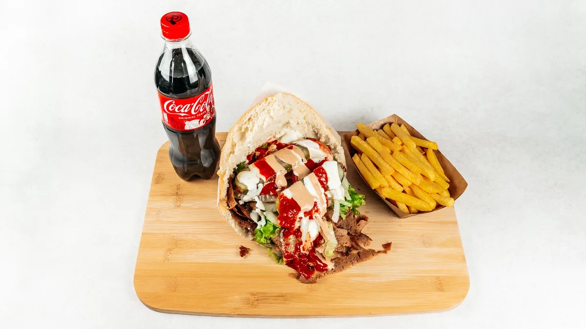 Kebab lepinja menu