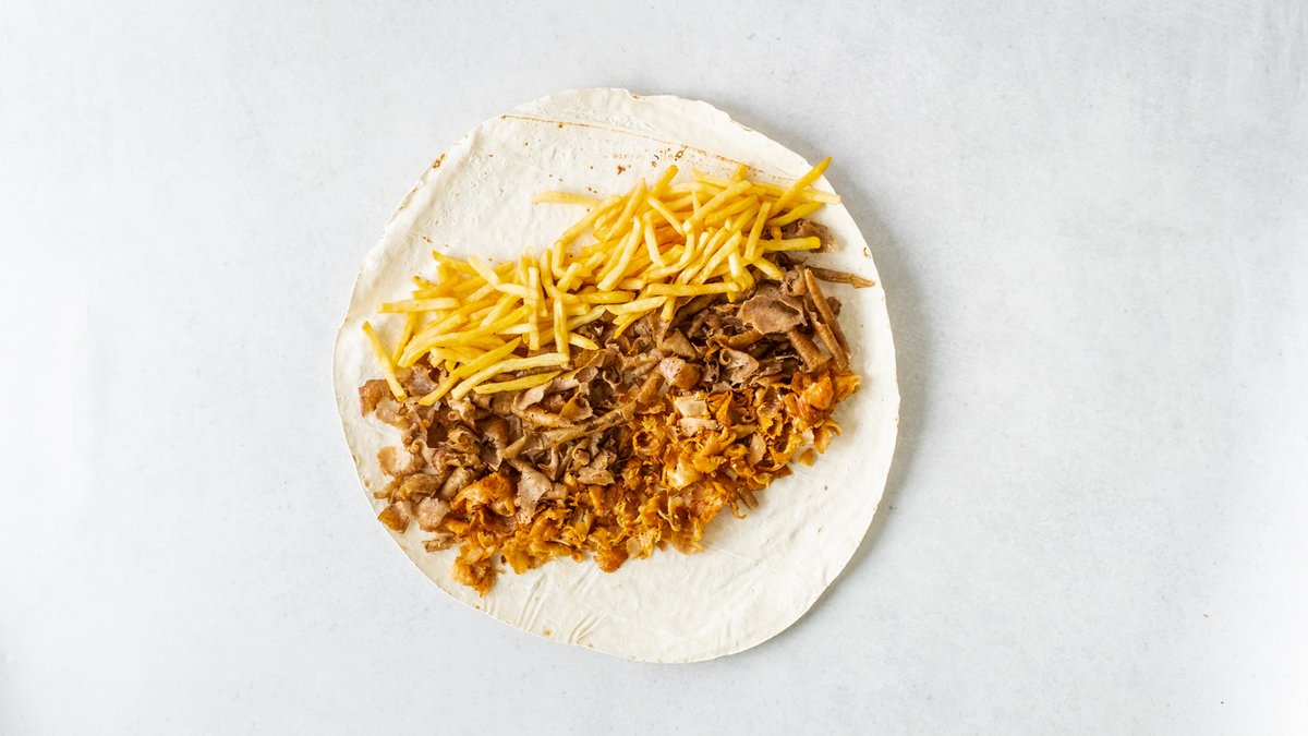 4. Kebab v tortille s hranolkami