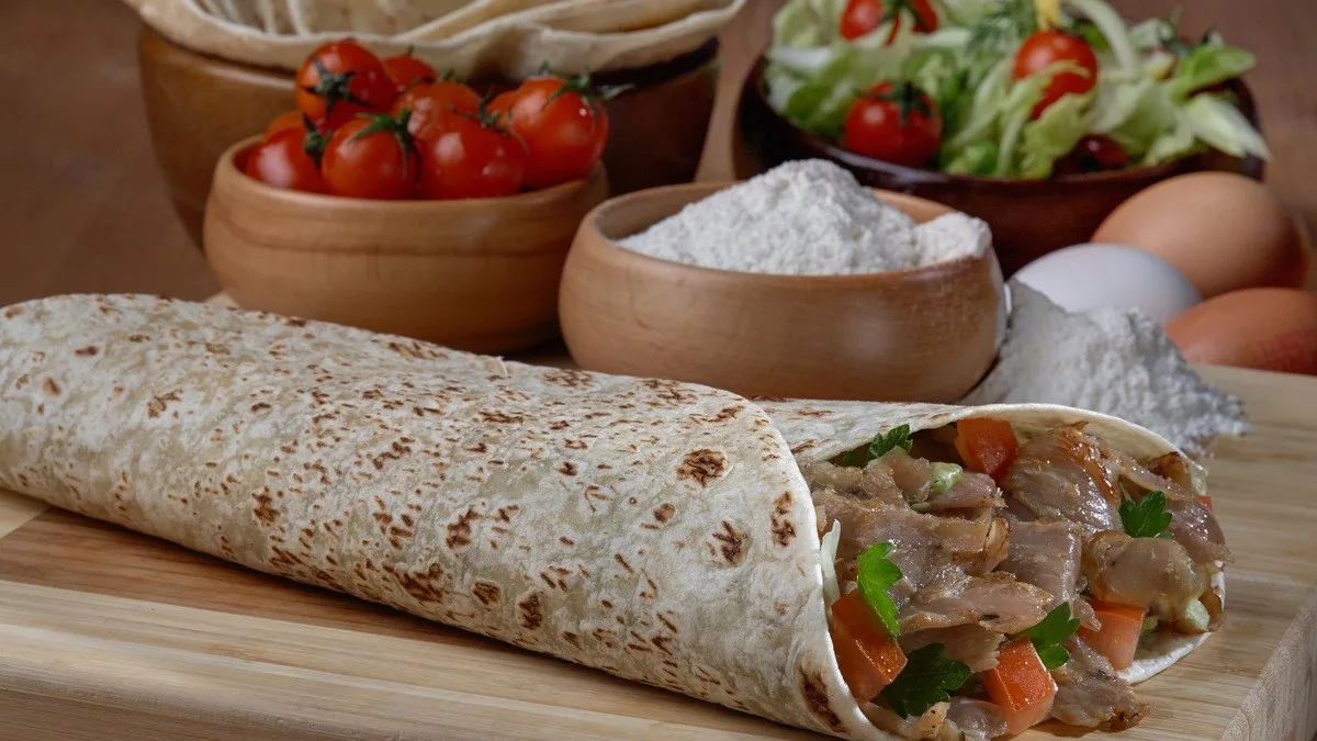 Veiseliha shawarma (kebab)