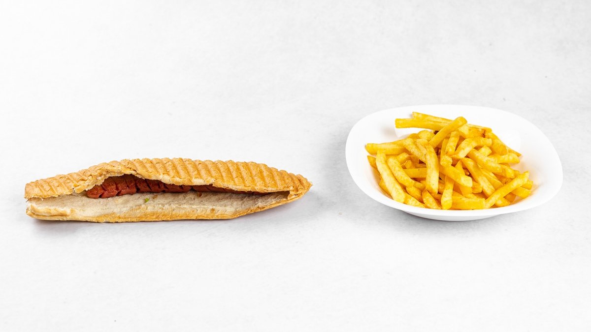 Hot dog s krompirčkom
