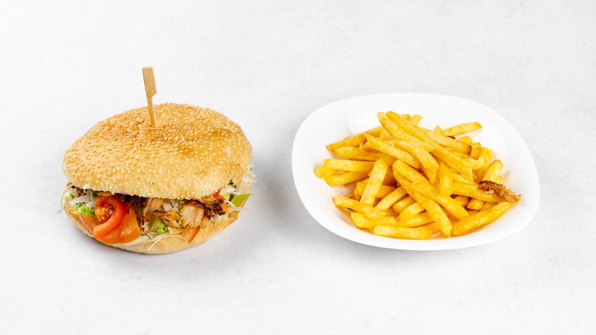 Houseburger s krompirčkom