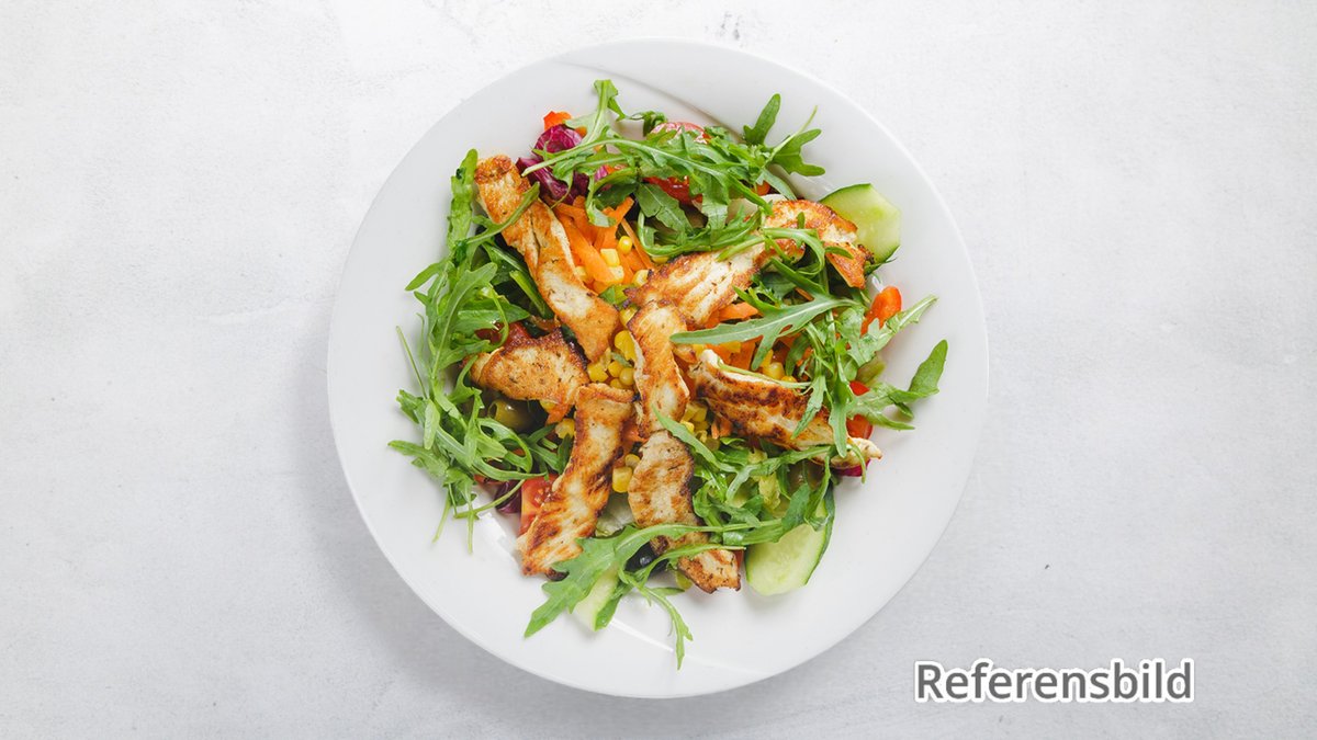 Kycklingkebabsallad