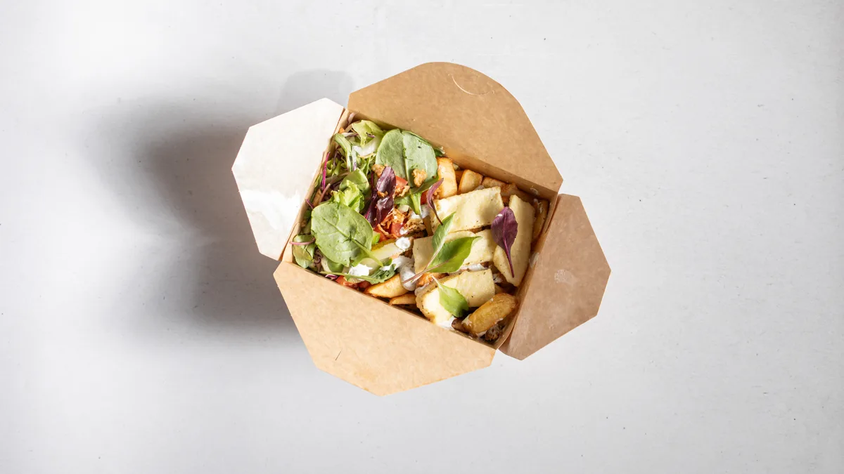 Falafel/halloumi box