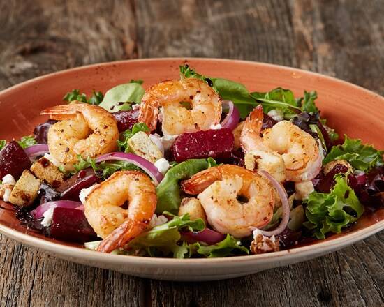 Shrimp, Beet and Goat Cheese Salad