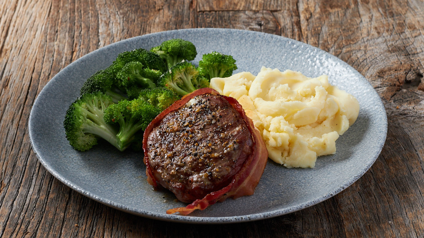 5 oz Bacon Wrapped Sirloin