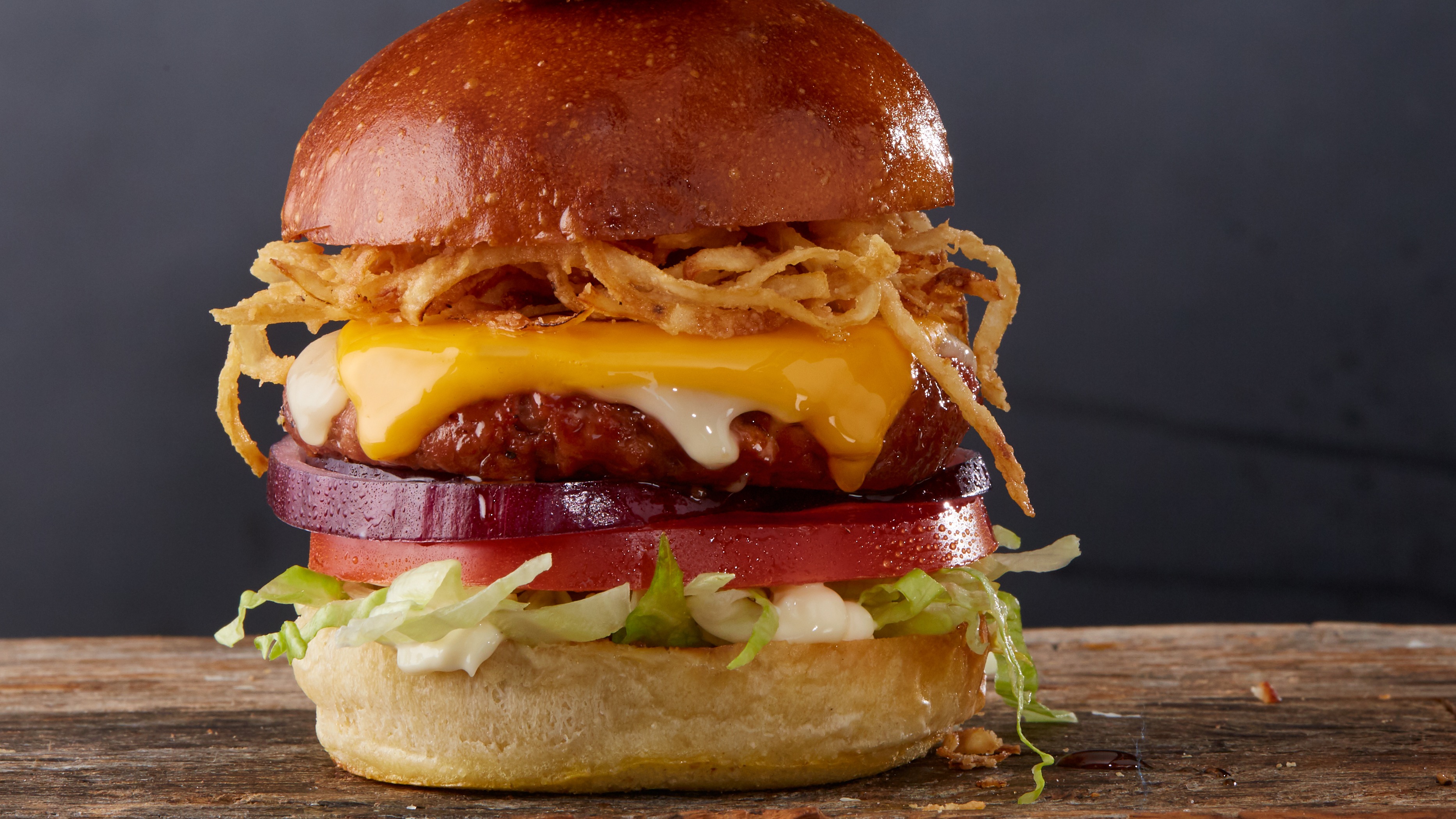 Bourbon BBQ Bacon Lightlife Burger