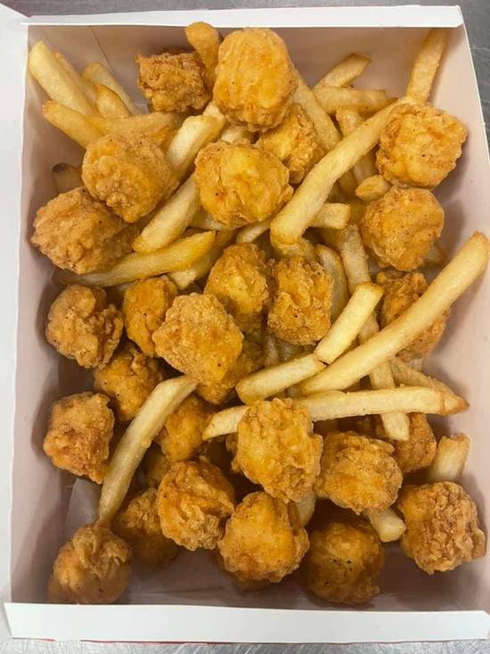 25 Popcorn Chicken with 1 Sides