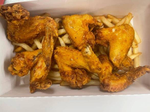 4 whole Wings with 1 Side