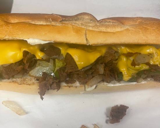 Chopped Cheese sub With Fries