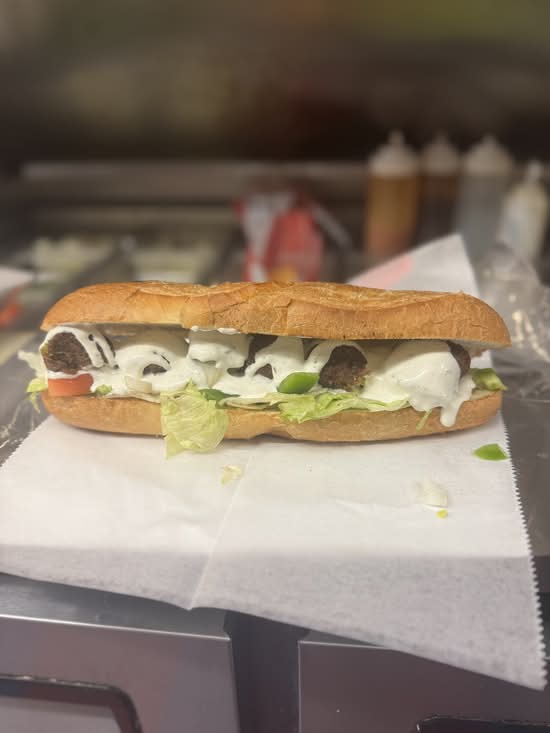 Falafel sub with ff