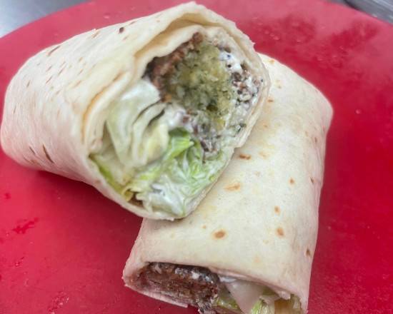 Falafel Wrap with Fries
