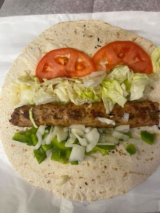 Kabob roll on pita bread only