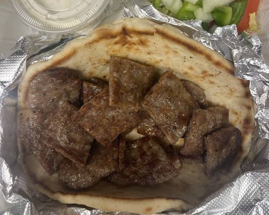 Lamb gyro with grilled onions only