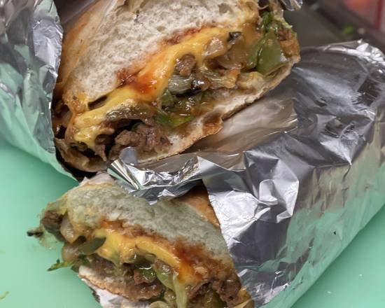 Philly cheese steak on pita bread only