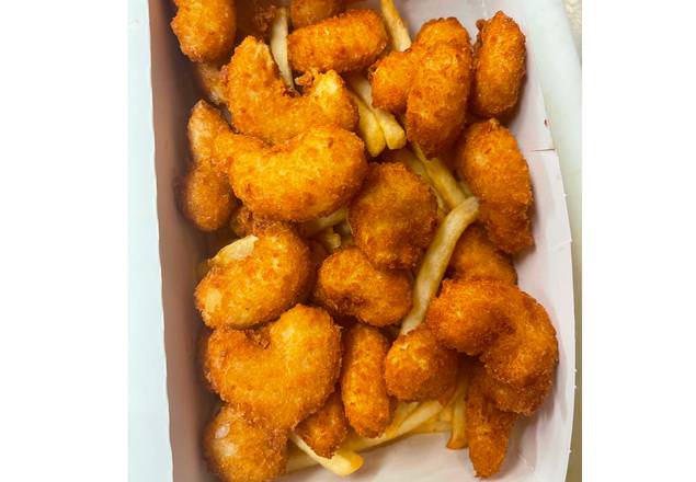 Shrimp in Basket with Fries (21 pcs)