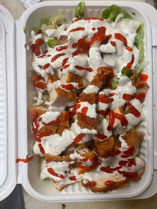 Spicy Chicken Over Salad