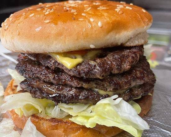 Triple Cheeseburger only