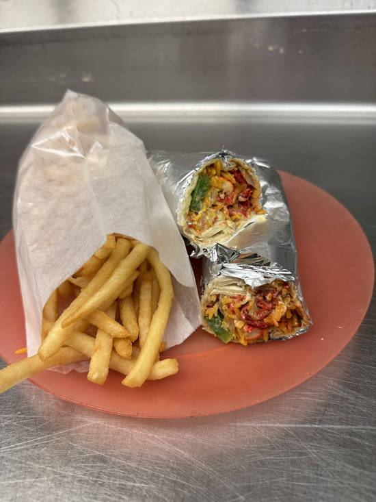 Tuna Wrap with Fries