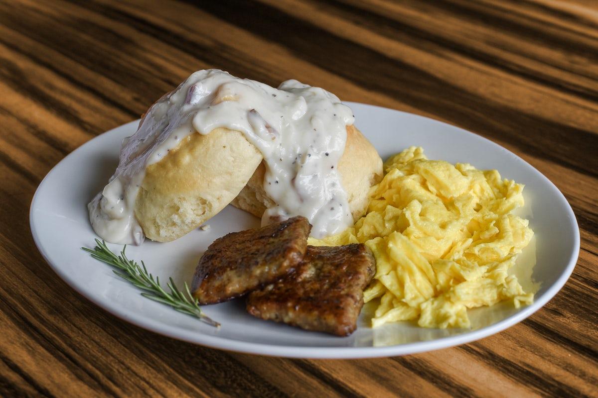 Biscuits, Eggs, Sausage and Gravy*