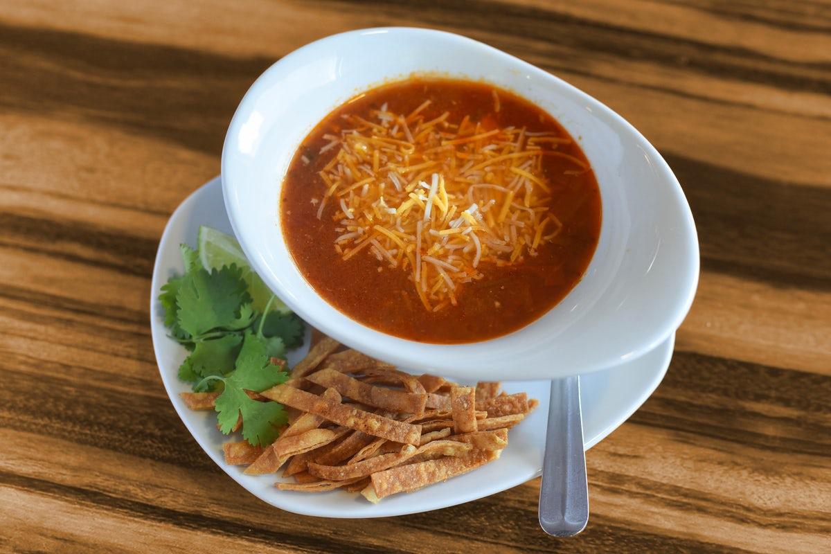 Bowl Spicy Chicken Tortilla Soup