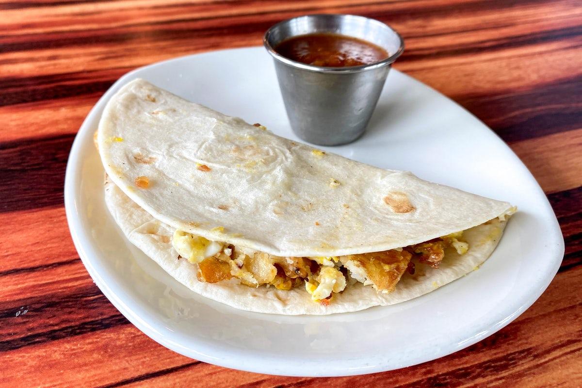 Breakfast Taco (1) (V, VG, GF)