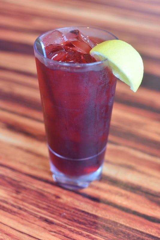 Iced Hibiscus Mint Tea