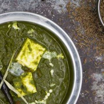 Queso Palak Espinaca