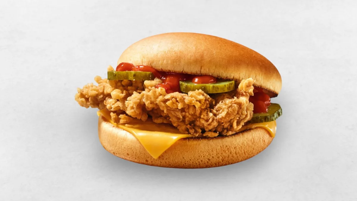 Crispy Chicken Cheese Burger