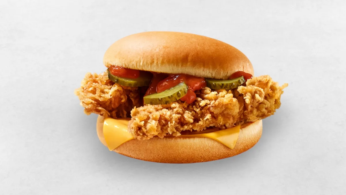 Double Crispy Chicken Cheese Burger