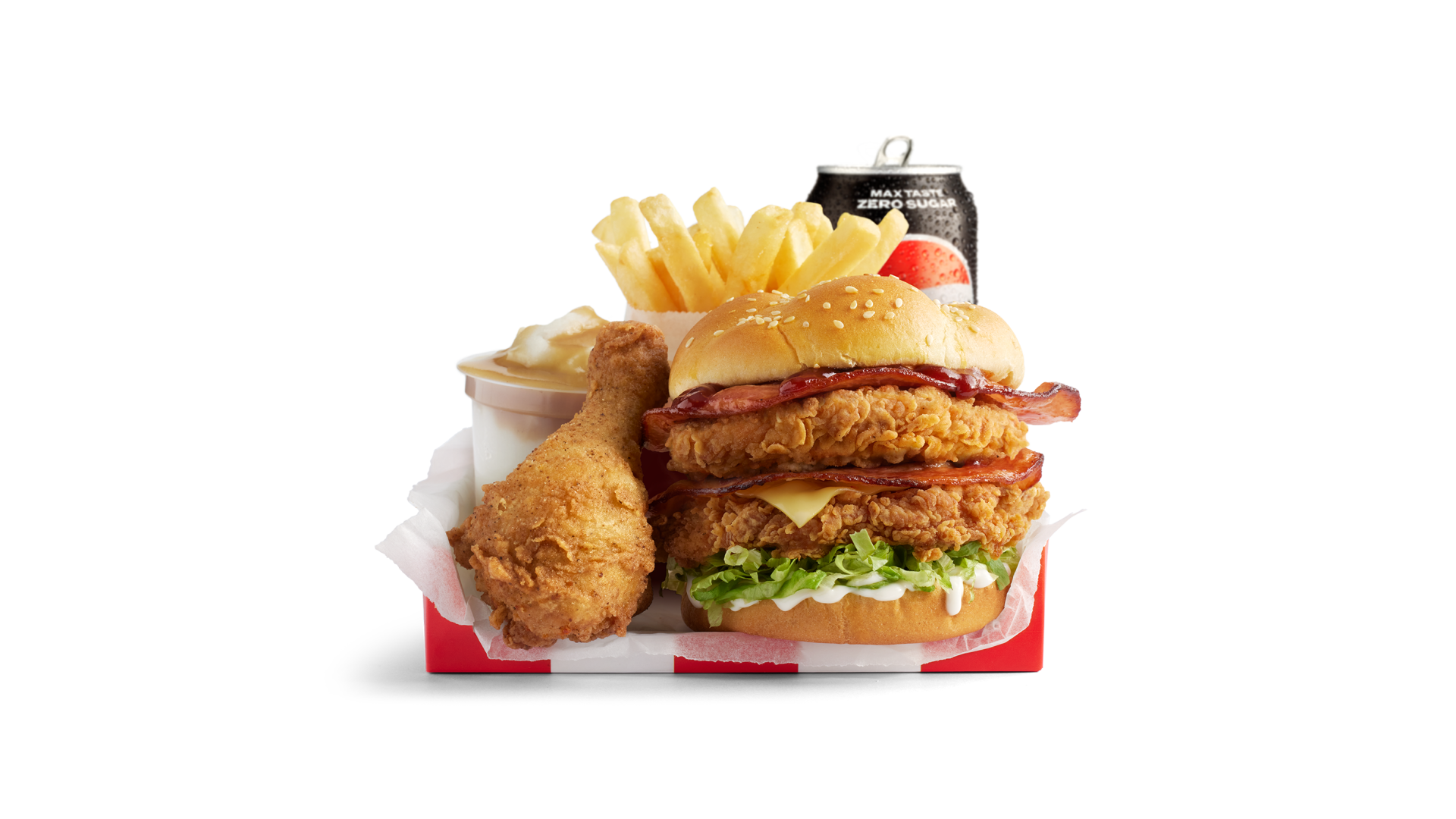 Original Crispy BBQ Bacon Stacker Burger Box