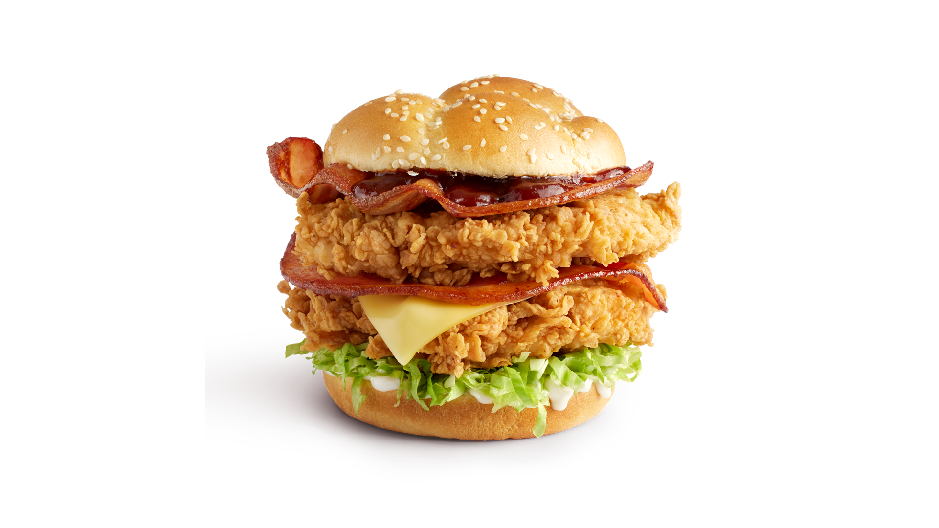 Original Crispy BBQ Bacon Stacker Burger
