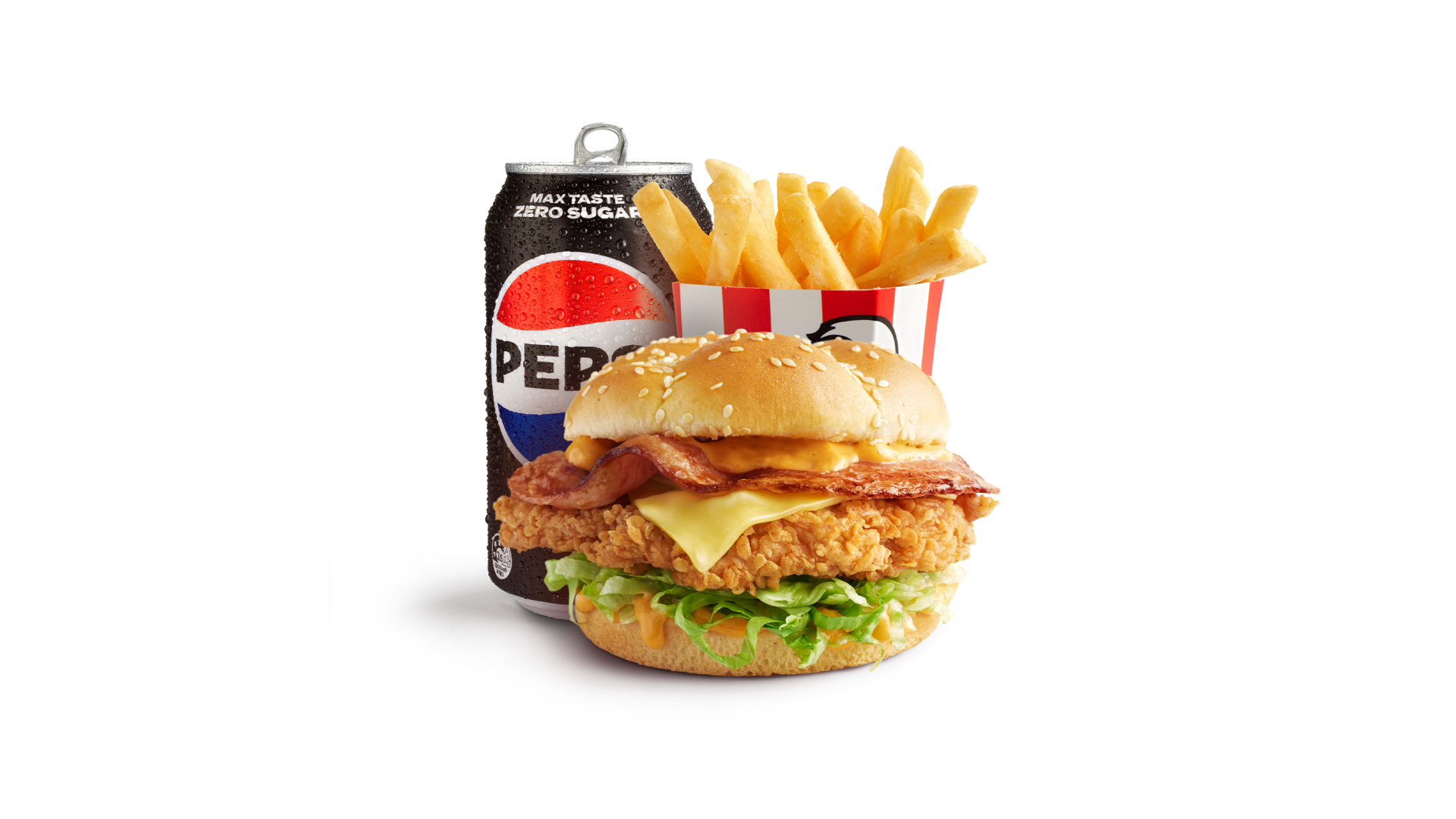 Zinger Bacon and Cheese Burger Combo