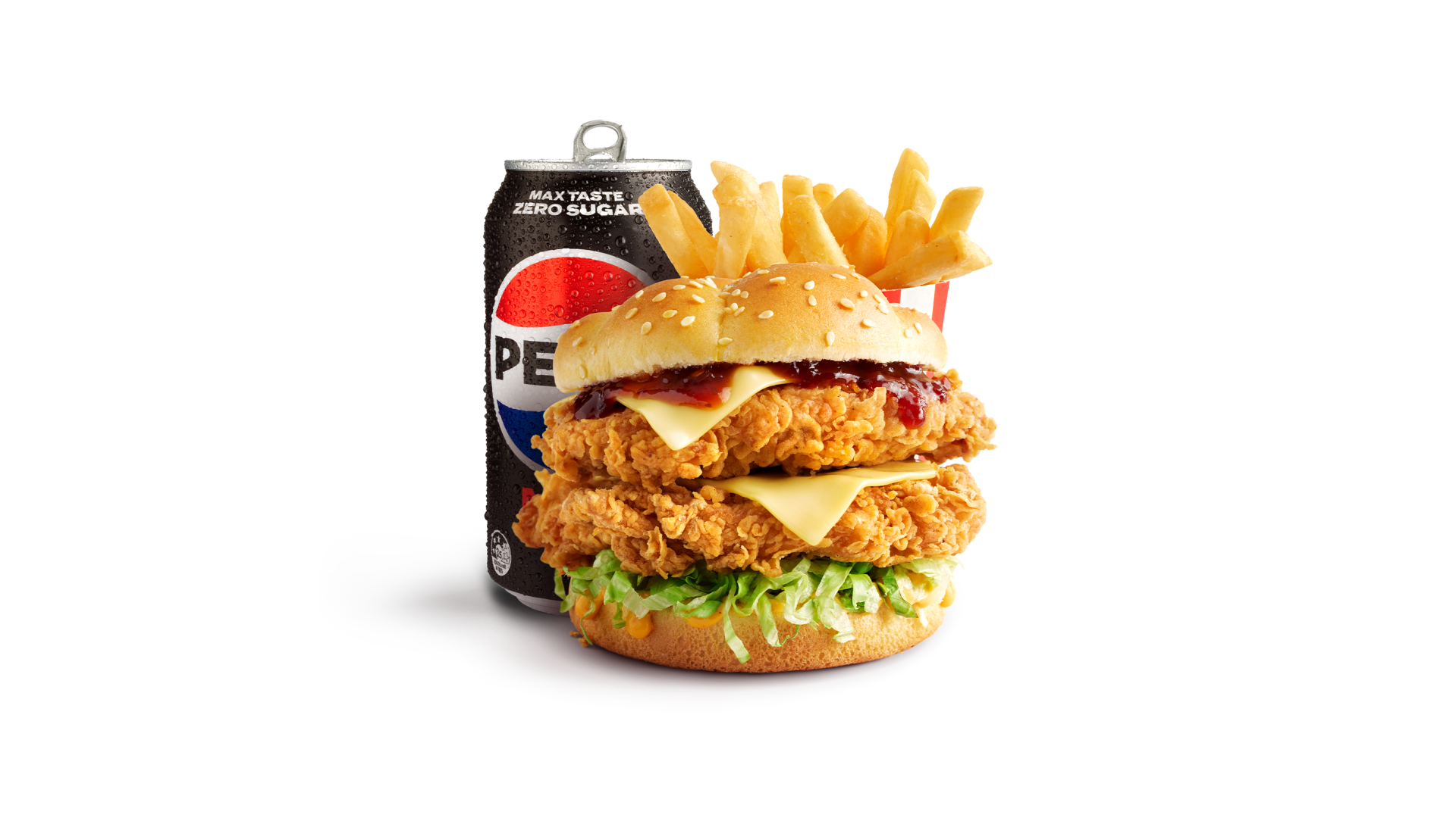 Zinger Stacker Burger Combo