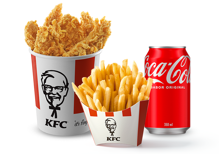 5 Tiras De Frango + Batata Média + Coca