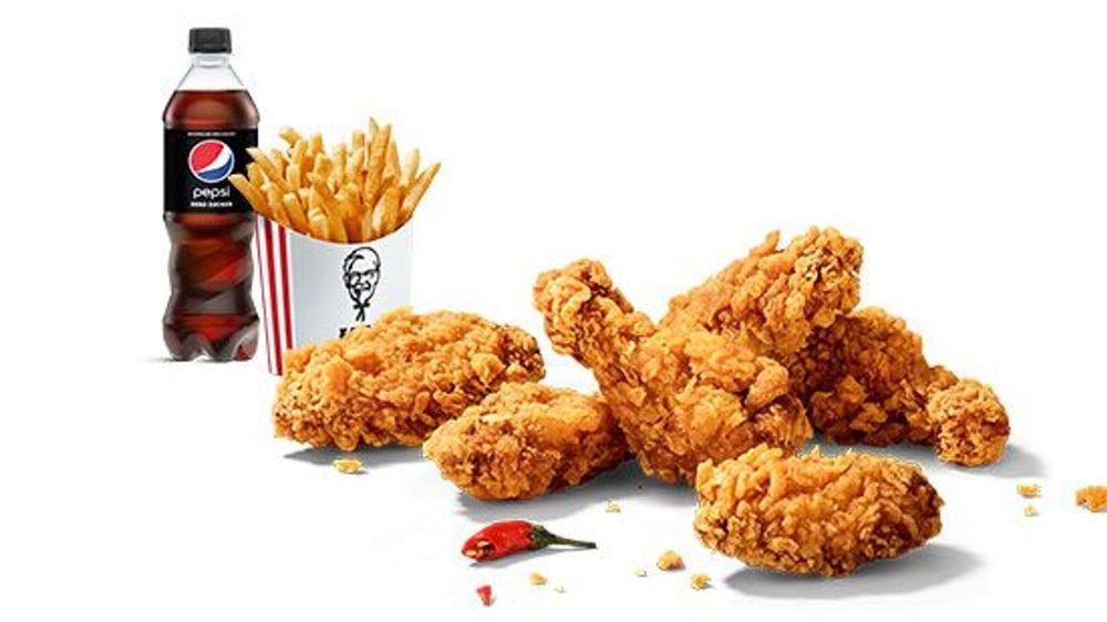 6er Hot Wings Menü