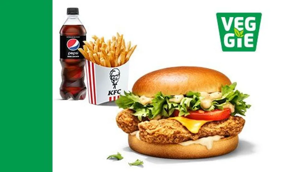 Colonel Veggie Burger Menü