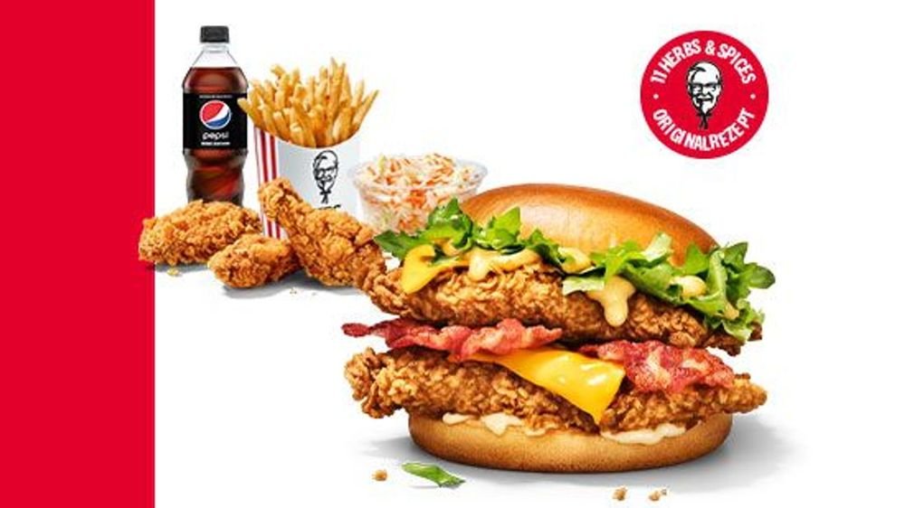 Double Cheese and Bacon Burger Box
