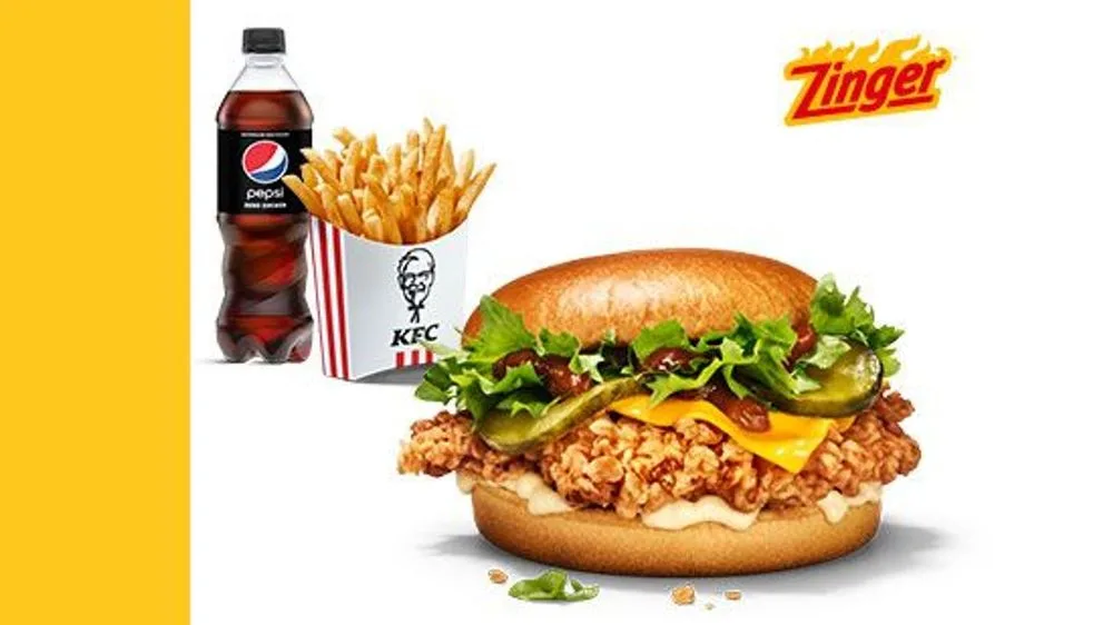 Kentucky BBQ Zinger Burger Menü