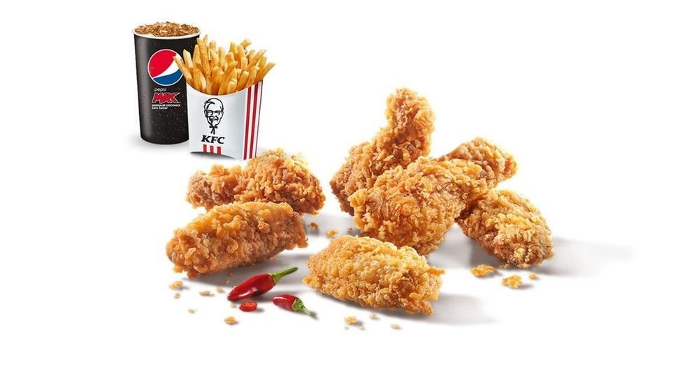 6 Hot Wings Menu