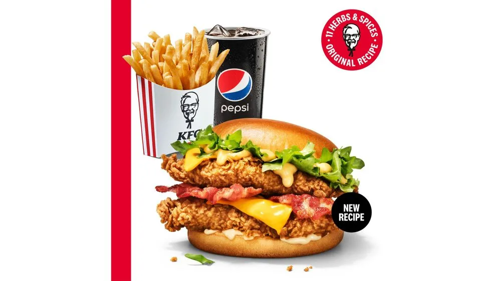 Double Cheese and Bacon Stor Menu