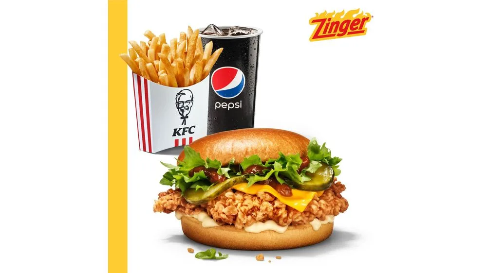 Kentucky BBQ Zinger Stor Menu