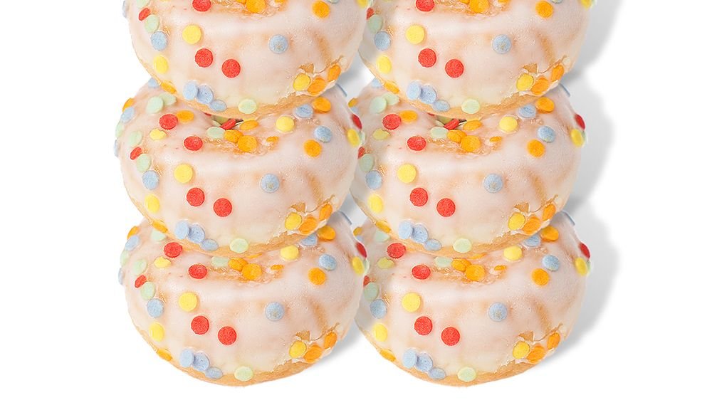 Glazed Mini Donut Confetti 6pcs