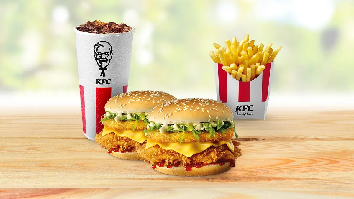 Double Tower Burger Menu