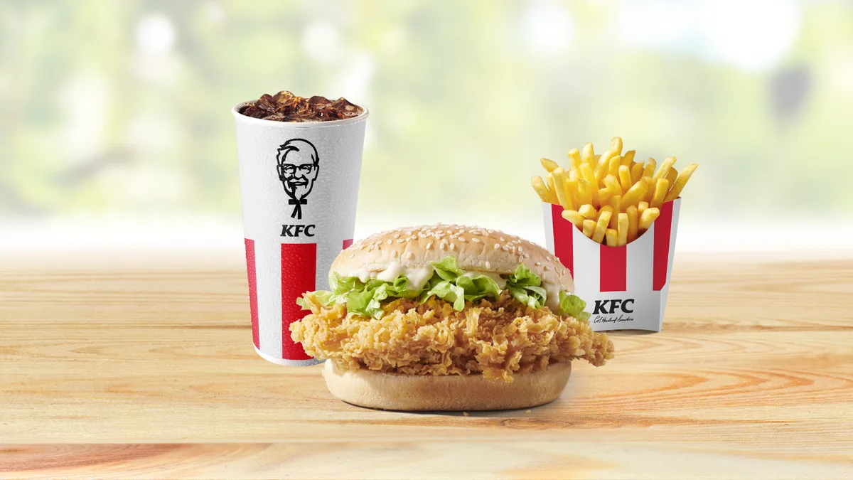 Zinger Burger Menu