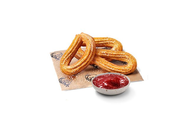 Churros Eper Öntettel