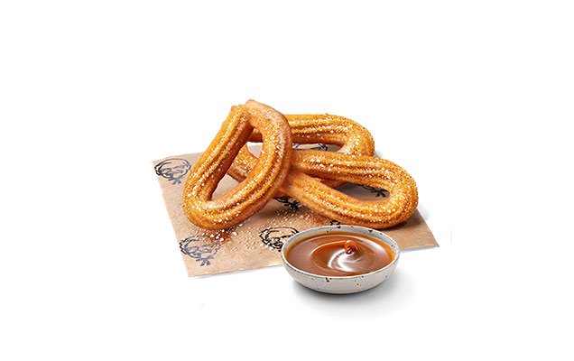 Churros Karamell Öntettel