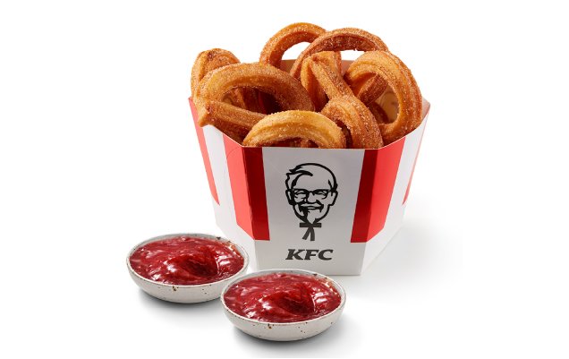 Churros Kosár Eper Öntettel